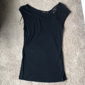 The Limited Women’s Black Lace Sleeve Tank